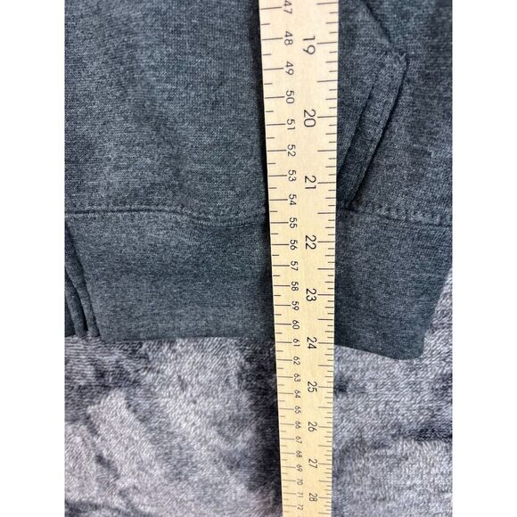 London England Zone One Full Zip Hoodie Jacket Sz XS Gray Fleece Embroidered - Picture 7 of 10